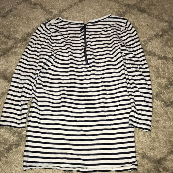 3/4 sleeve striped J Crew shirt - Picture 3 of 3
